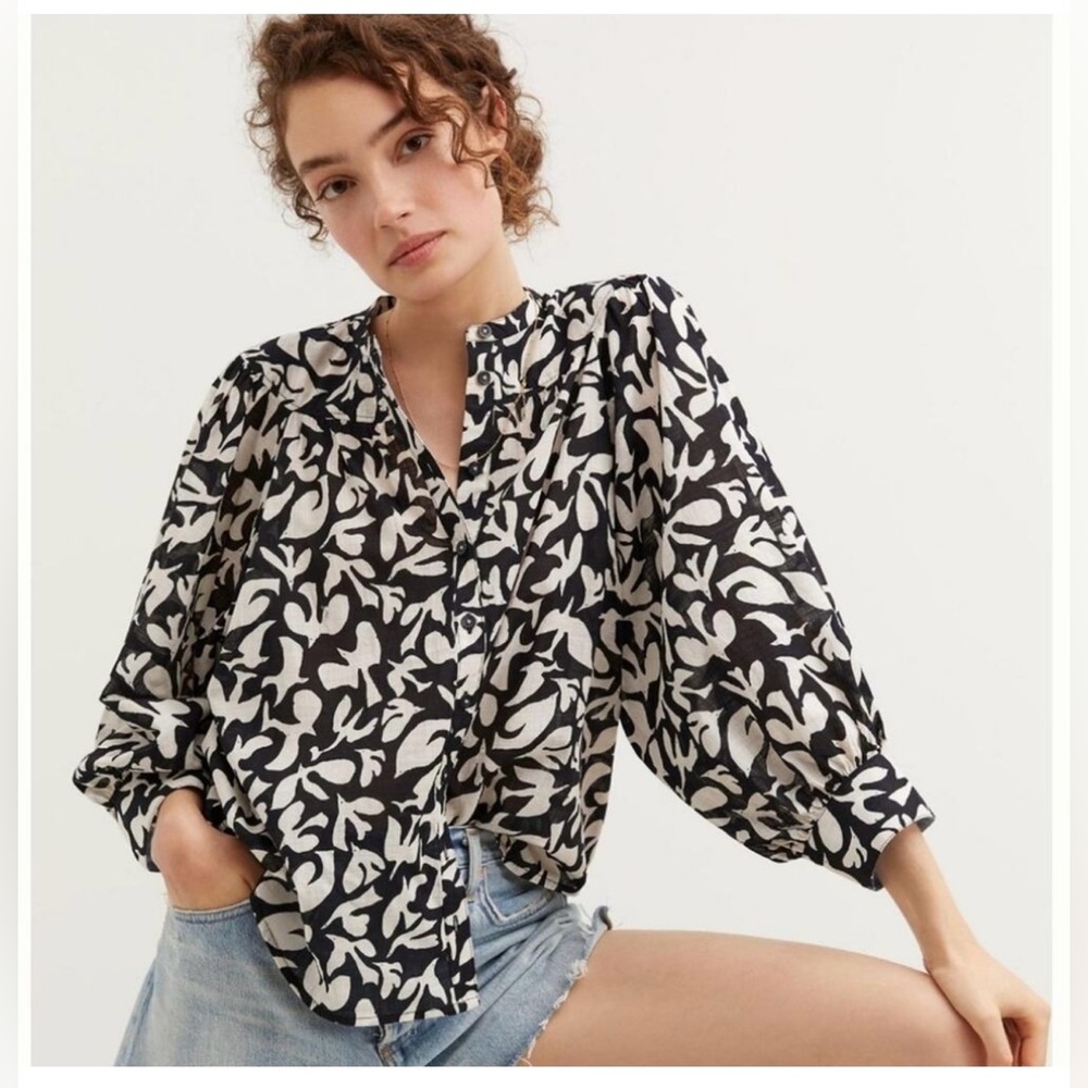 NWT Anthropologie Danielle Kroll Blouse - S
